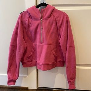 Lululemon Scuba Half Zip in Pink Blossom
